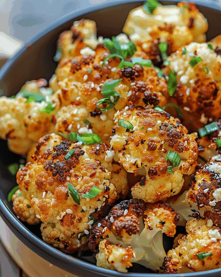 Sweet and Spicy Baked Cauliflower