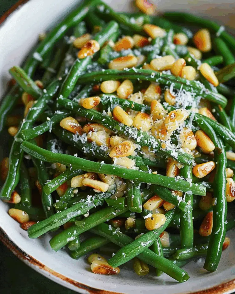 Green Beans with Pine Nuts