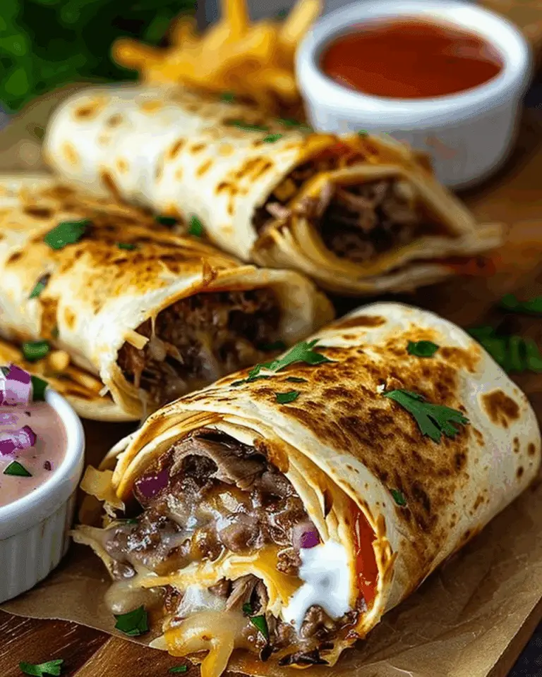 French Dip Tortilla Roll Ups