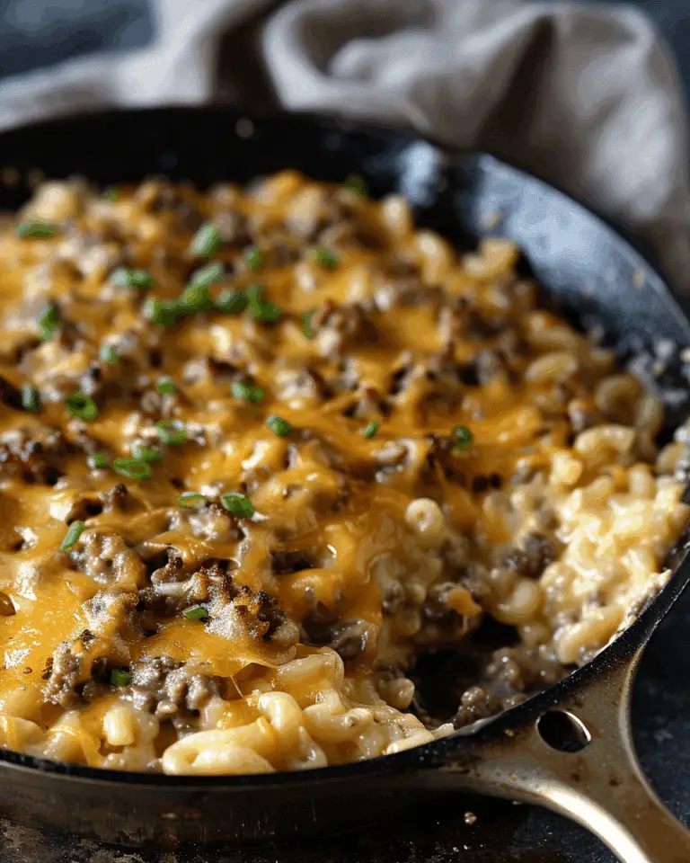 Cheese Steak Hamburger Helper Skillet