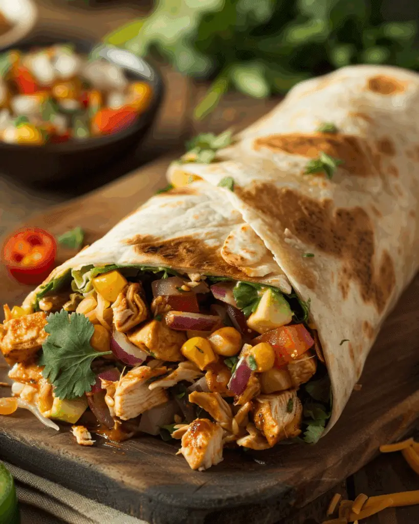 Crunchy Southwestern Chicken Wrap