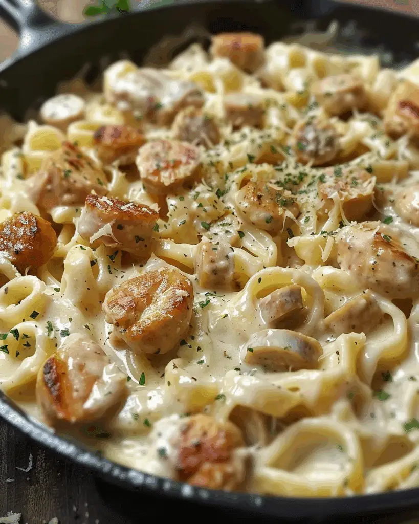 Creamy Pepper Jack Chicken & Sausage Pasta