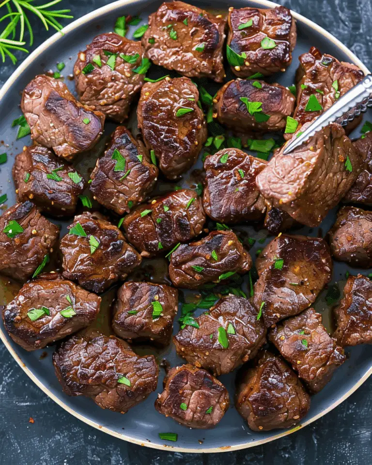 Air Fryer Juicy Steak Bites