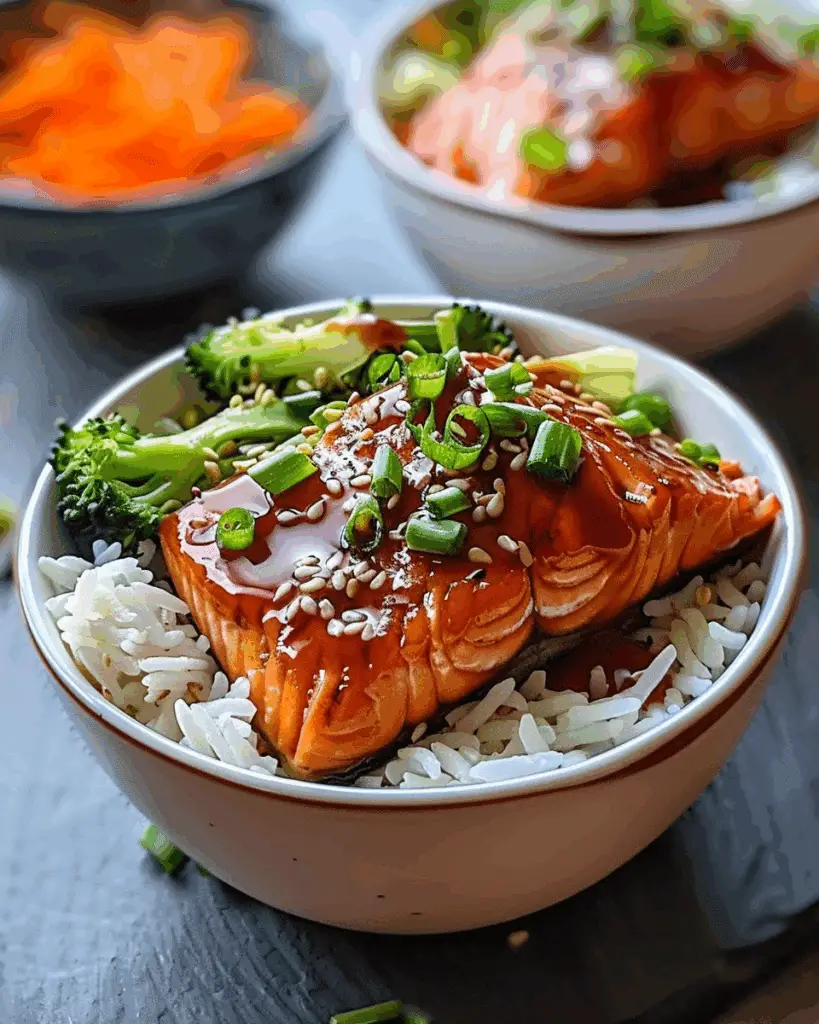 Teriyaki Salmon Bowls