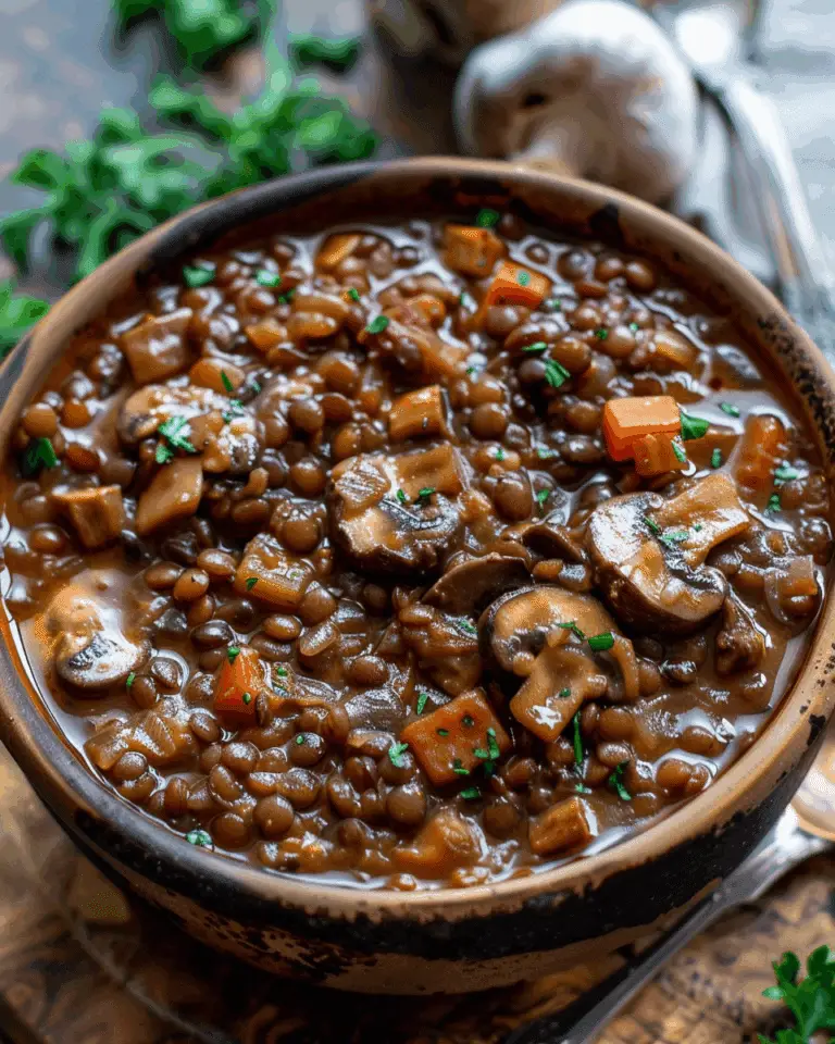 Lentil Mushroom Stew