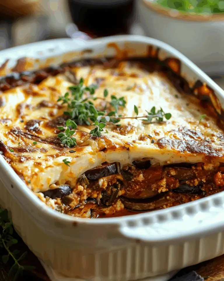 Classic Greek Eggplant Moussaka: A Comforting Culinary Treasure