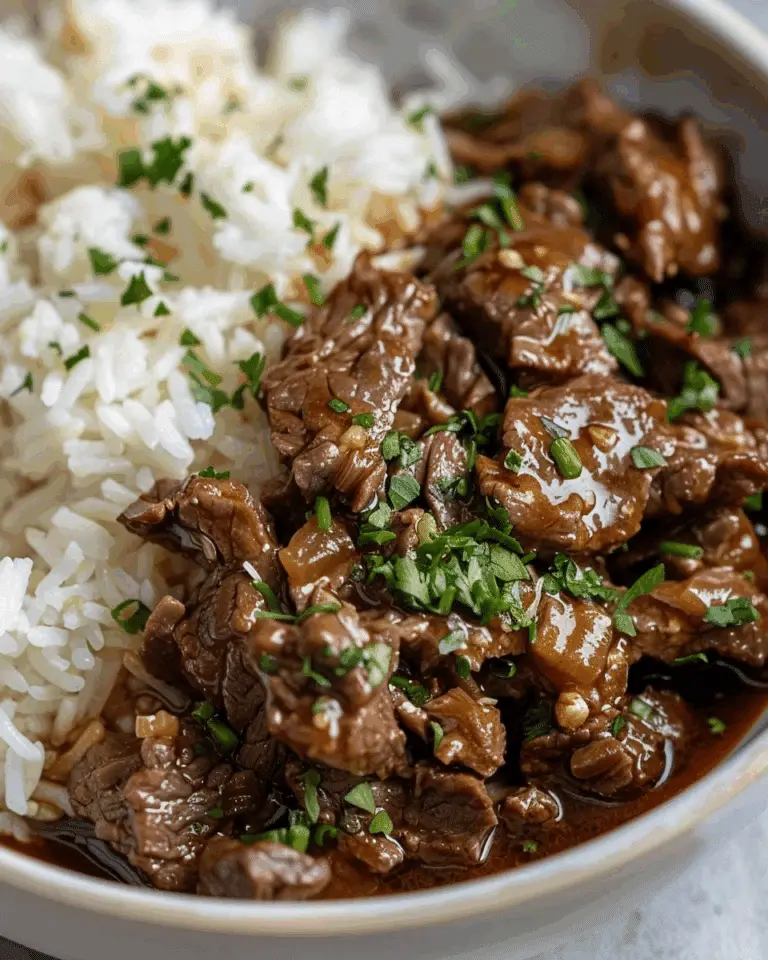 Garlic Butter Beef and Rice