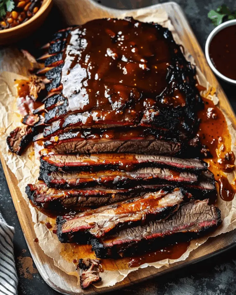 Slow-Cooked Barbecue Brisket with Homemade Barbecue Sauce: A Melt-in-Your-Mouth Recipe