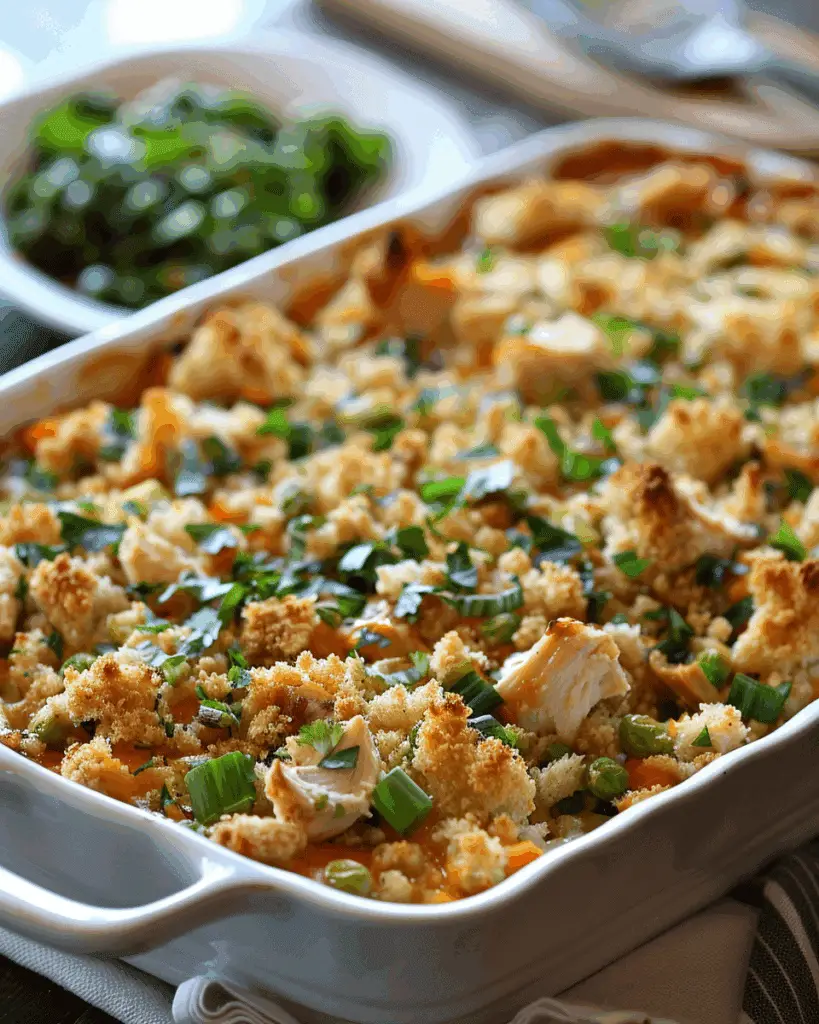 Chicken & Dressing Casserole