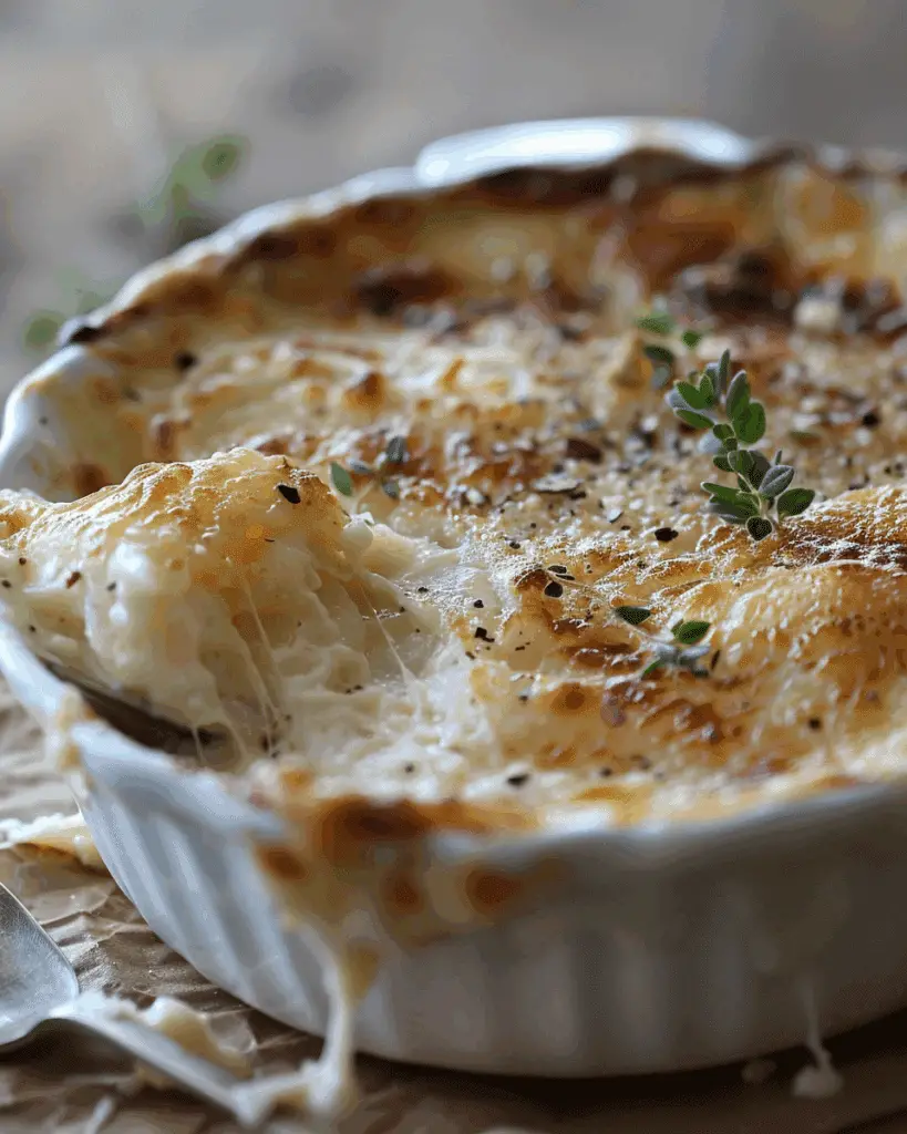 Asiago Creamy Baked Onions