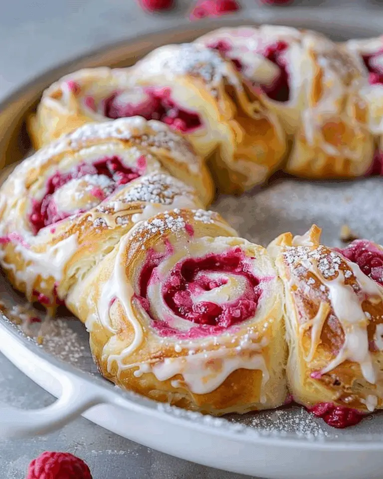 Lemon Raspberry Cream Cheese Danish Rolls