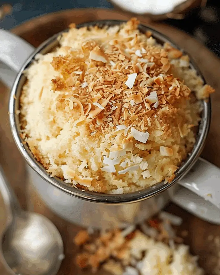 Coconut Almond Mug Cake