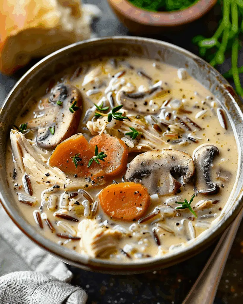 Chicken Mushroom Wild Rice Soup