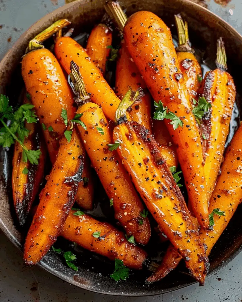 Spicy-Sweet Roasted Honey Carrots