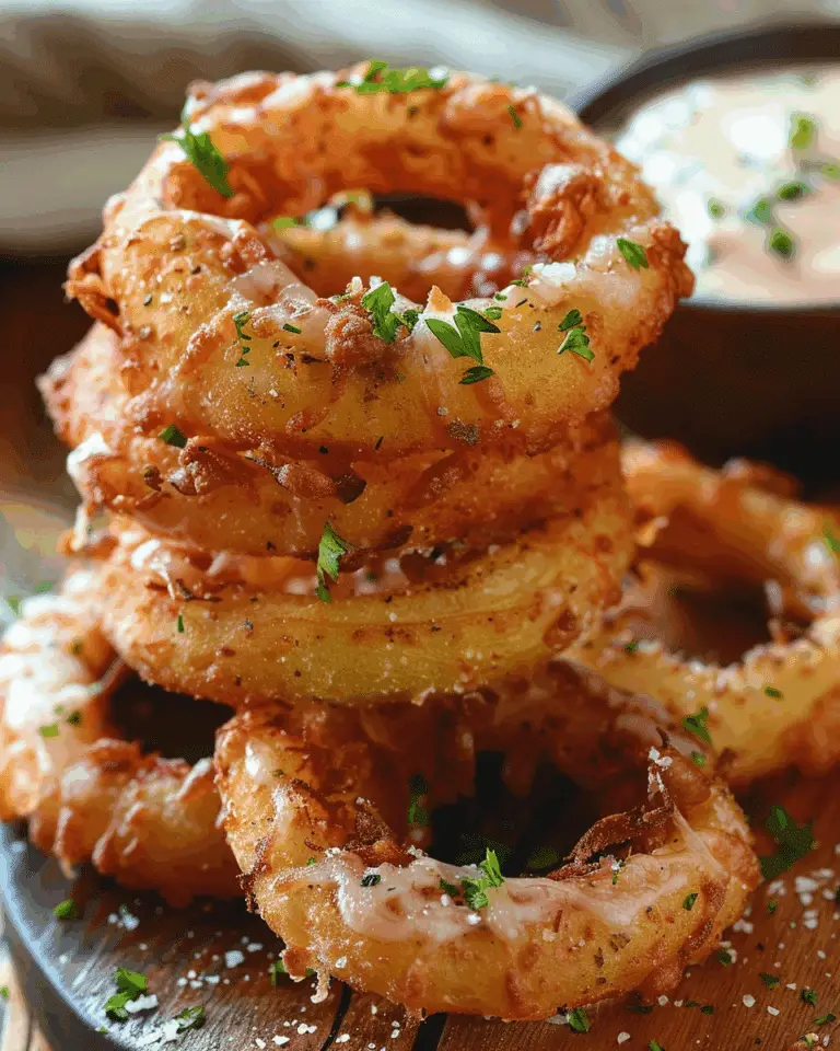 Stuffed Pizza Onion Rings