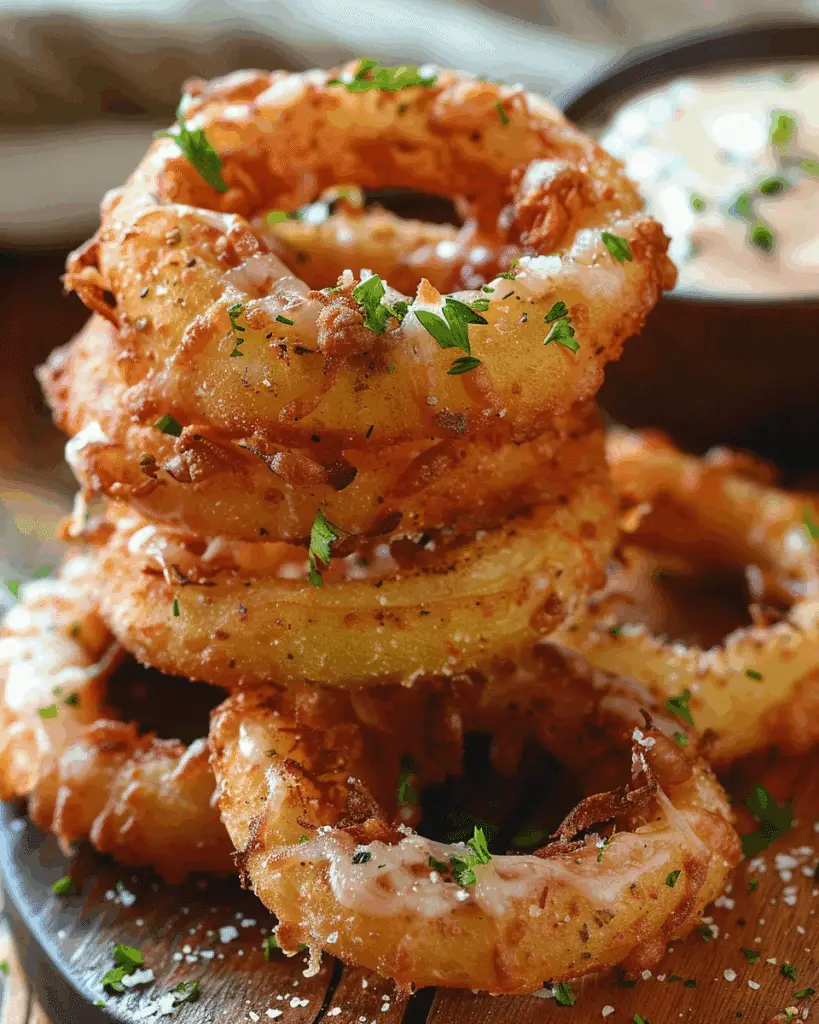 Stuffed Pizza Onion Rings