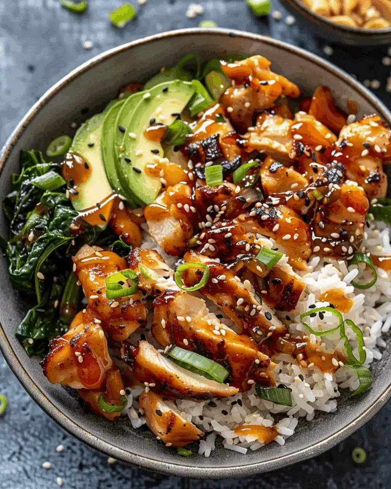 Spicy Honey-Ginger Chicken Bowls with Yum Yum Sauce