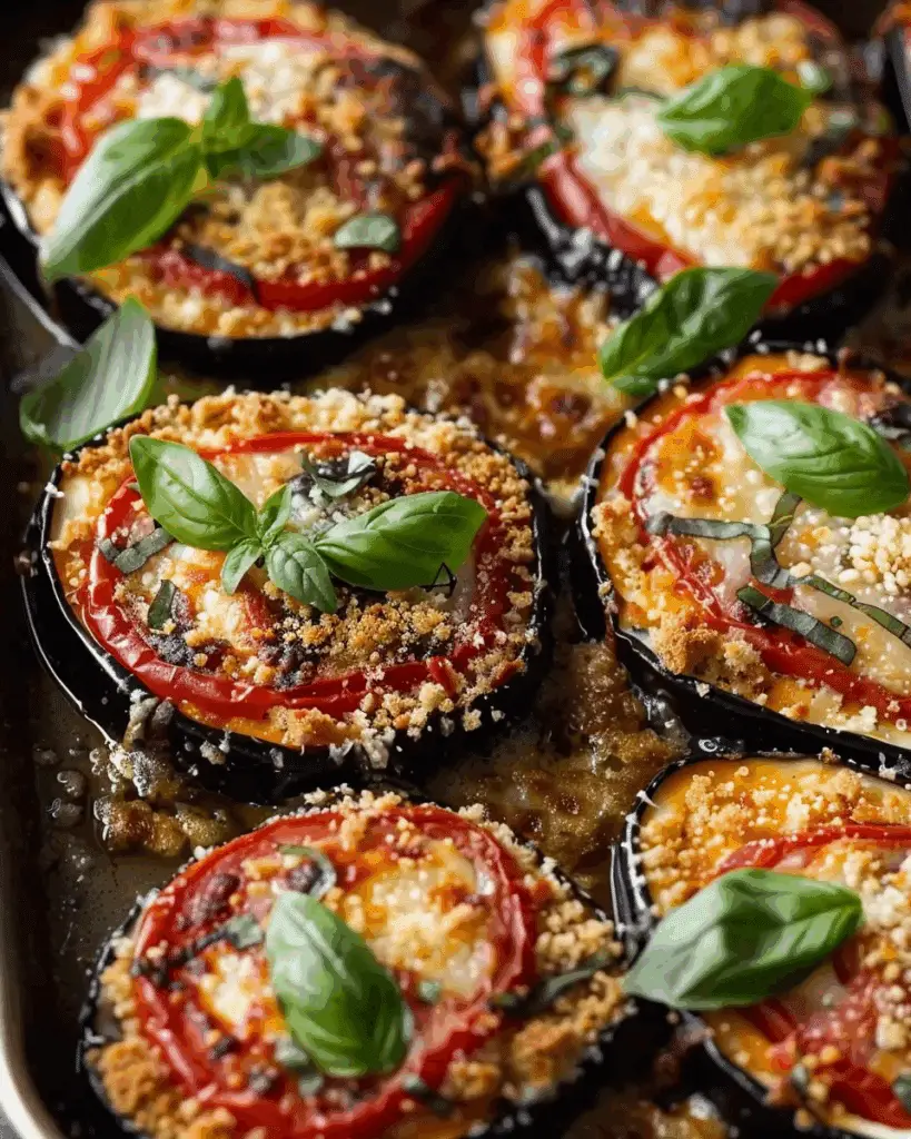 Sheet Pan Eggplant Parmesan