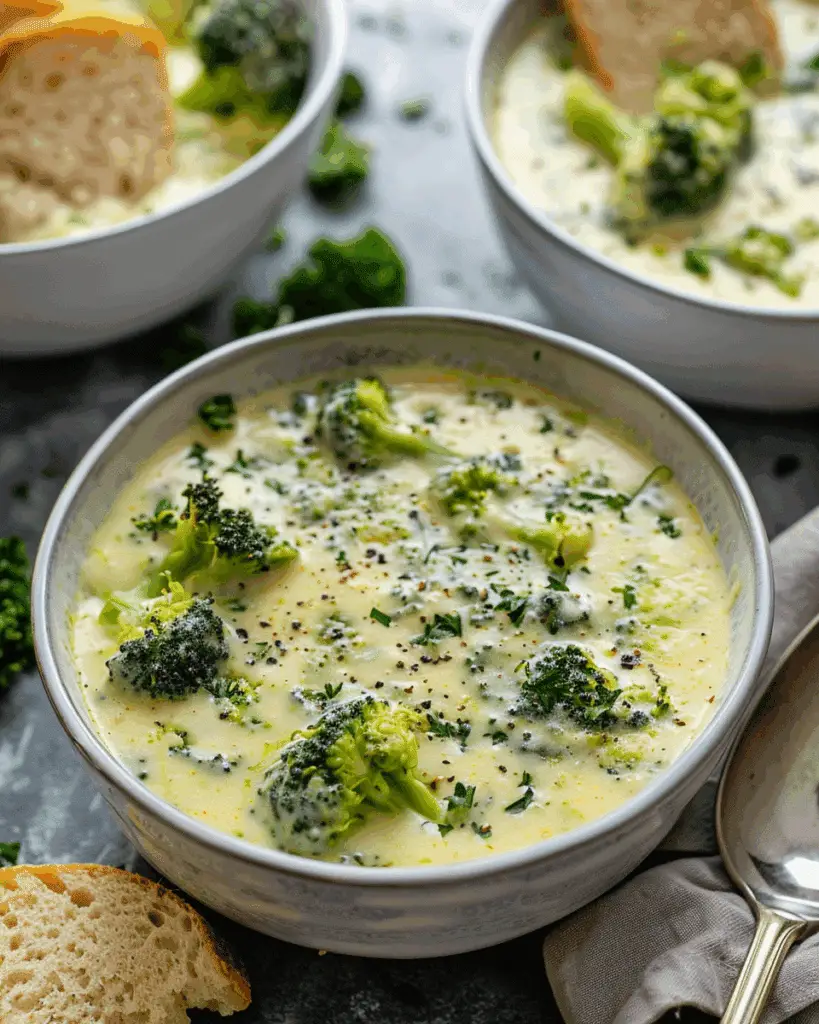 Creamy Dreamy Broccoli Cheese Soup