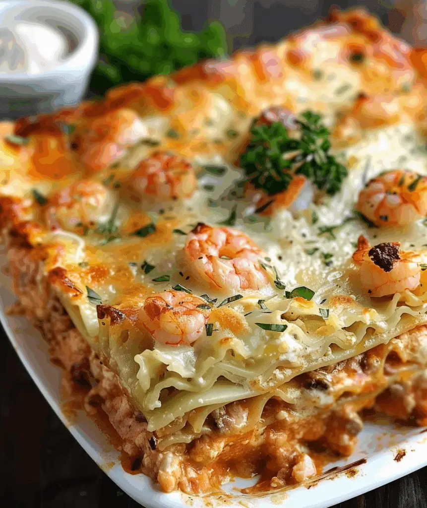 Lasagna with Shrimp & Crab