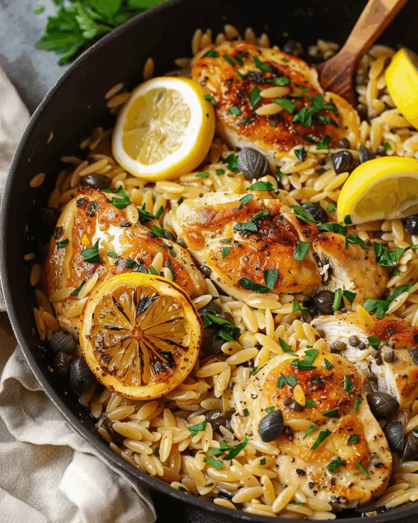 Chicken Piccata Orzo