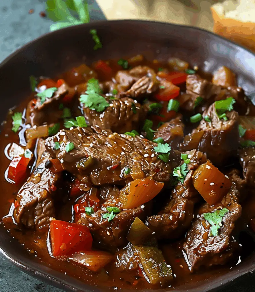Slow-Cooked Pepper Steak