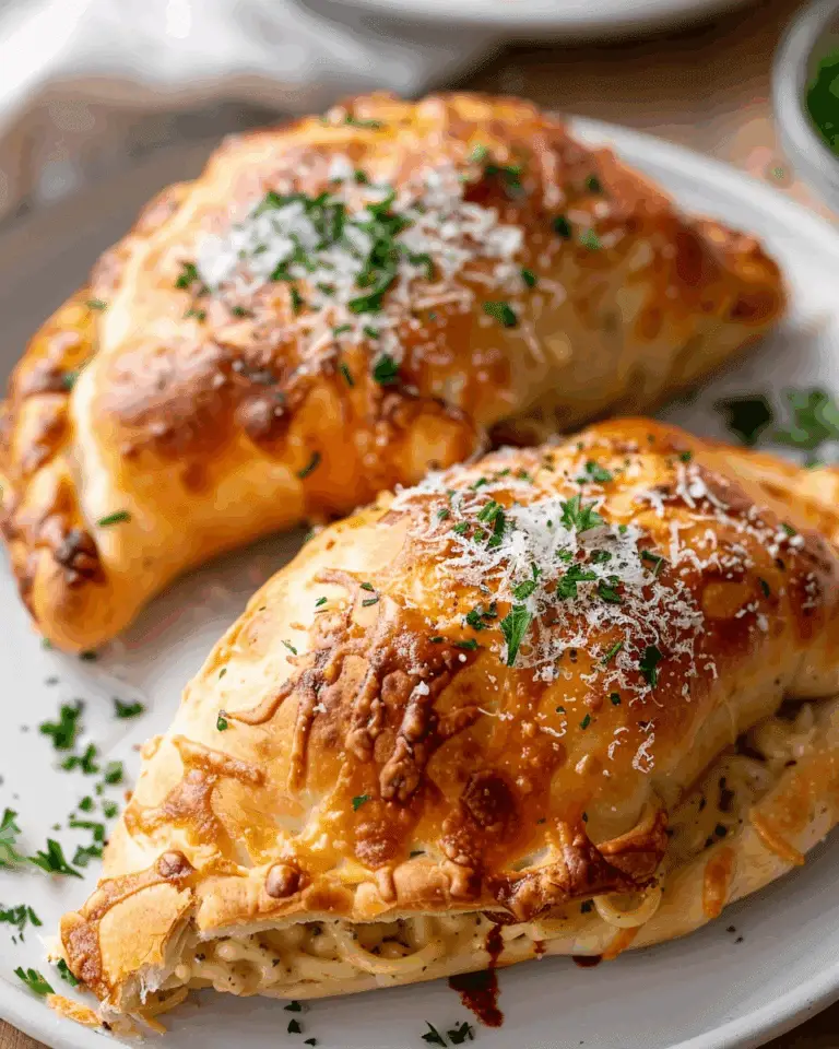Chicken Alfredo Air Fryer Calzones