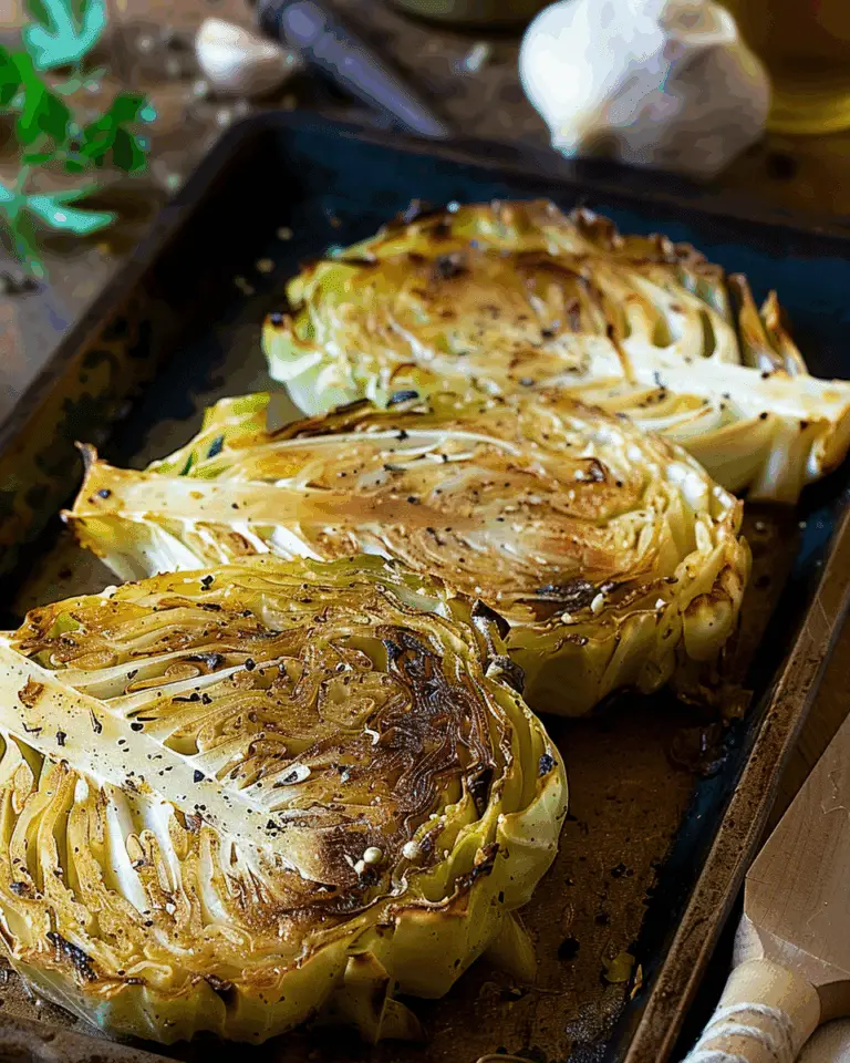 Sizzling Baked Cabbage Steaks