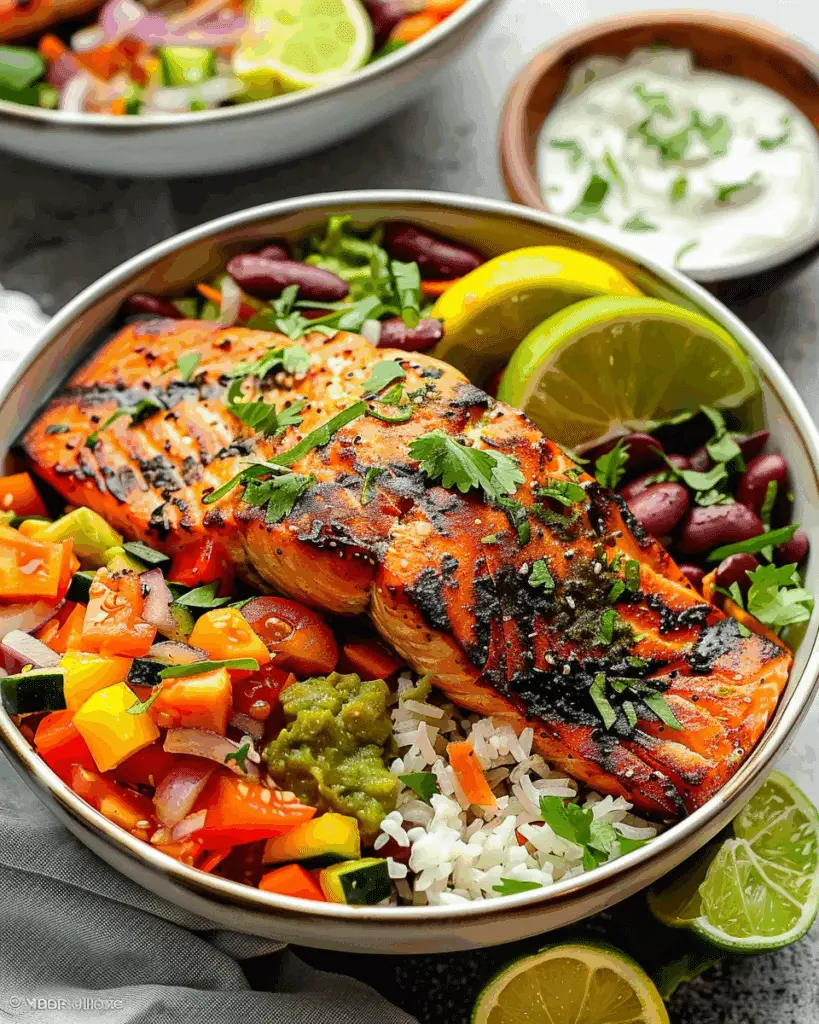 Chili Lime Salmon Bowl