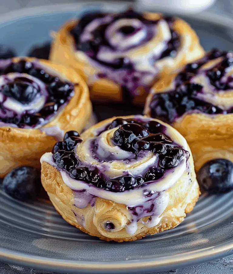 Blueberry Cheesecake Swirl Rolls