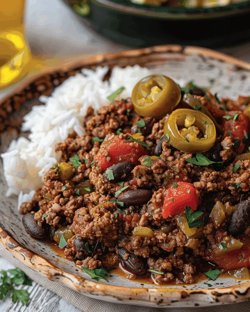 Cuban Beef Picadillo