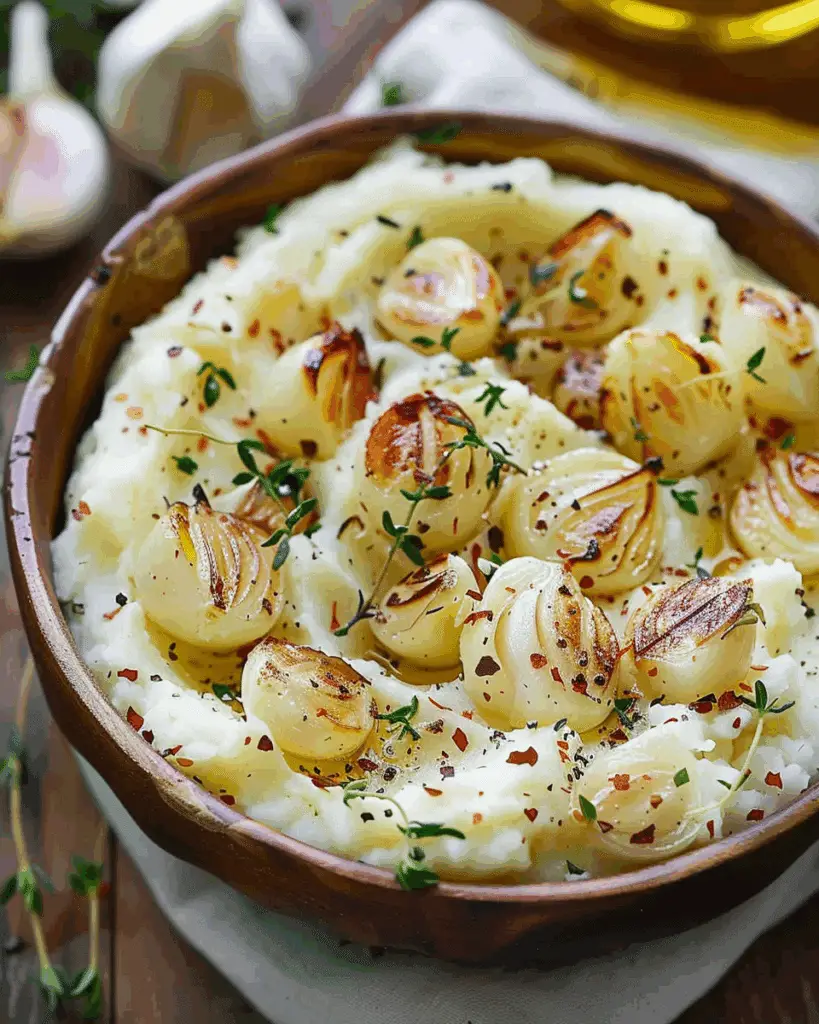 Mashed Potatoes with Roasted Garlic