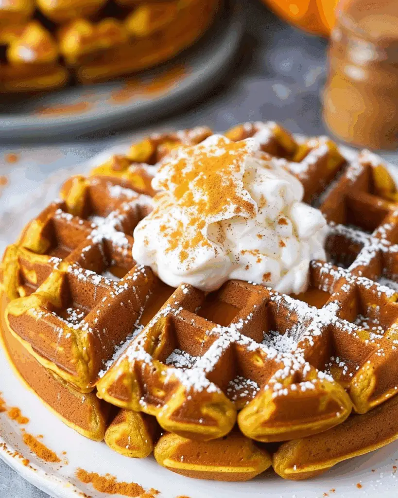Vegan Pumpkin Waffles