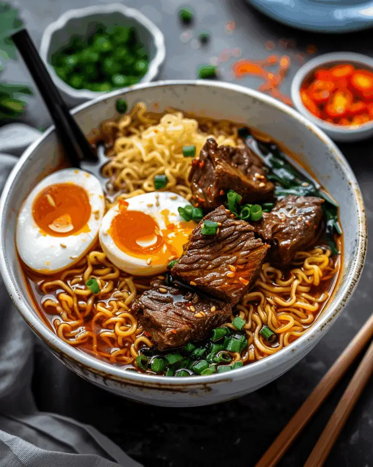 Slow Cooker Beef Ramen Noodles