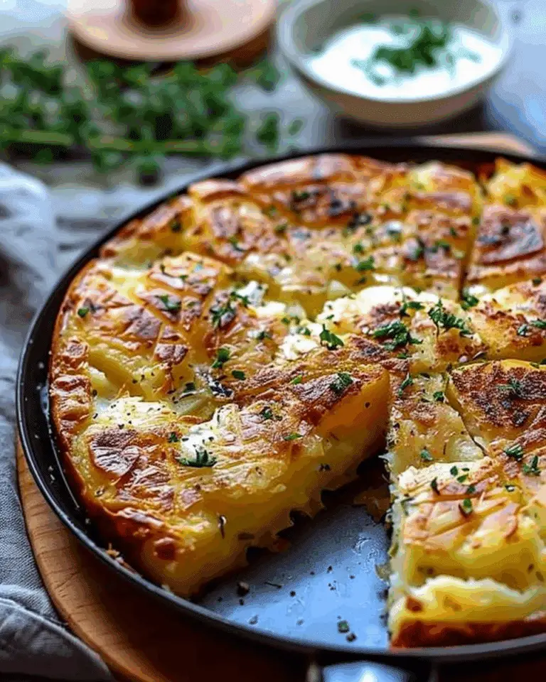 Golden Cheese and Herb Potato Frika