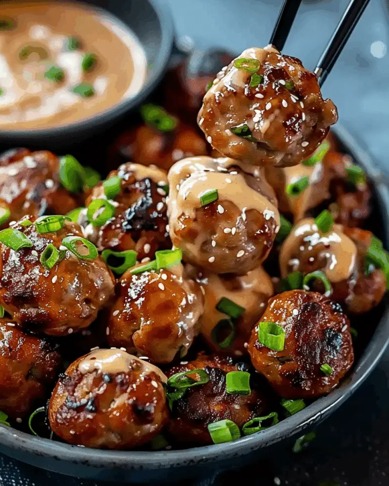 Korean BBQ Meatballs with Spicy Mayo Dip