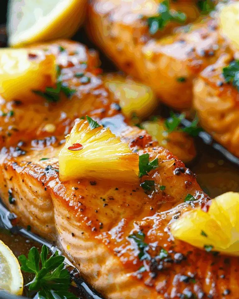 Honey Pineapple Salmon