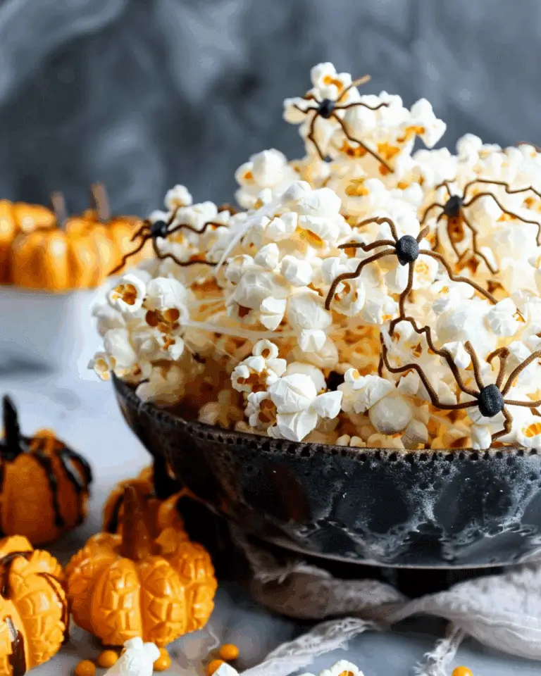 Spooky Spiderweb Popcorn