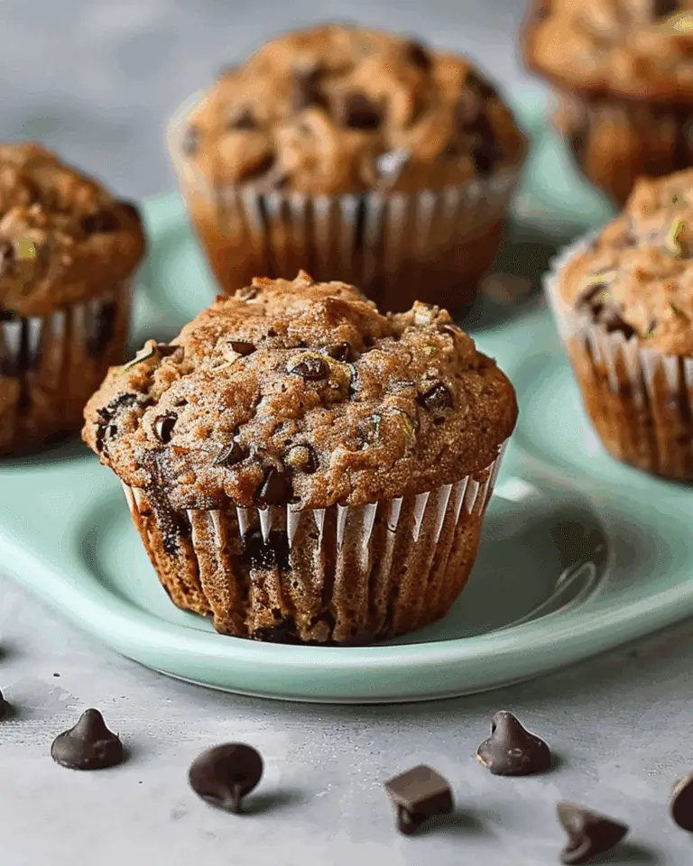 Zucchini Chocolate Chip Muffins