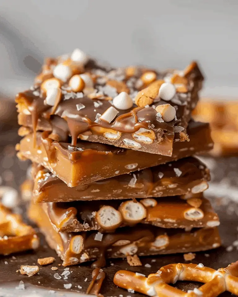The Best Salted Caramel Pretzel Bark