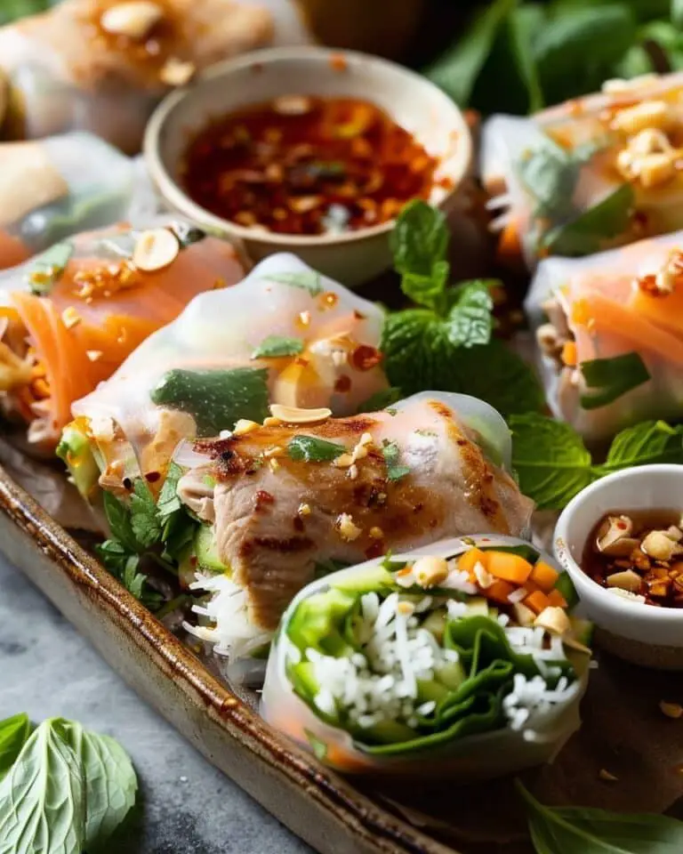 Lemongrass Chicken Rice Paper Roll