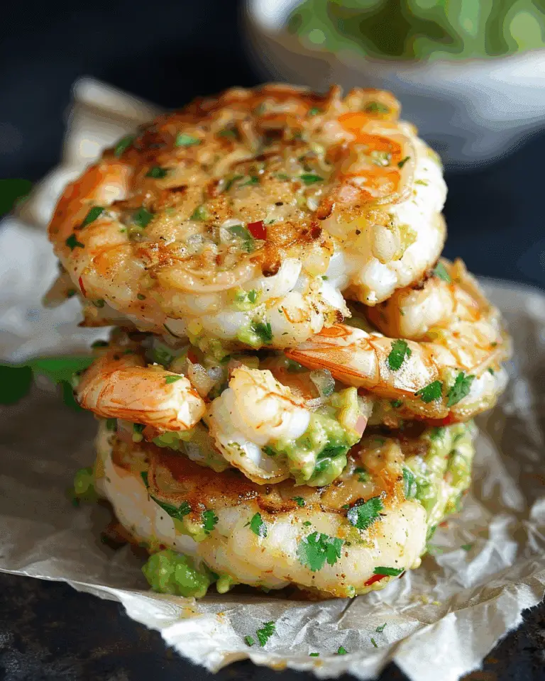 Shrimp Burgers with Cilantro and Guacamole