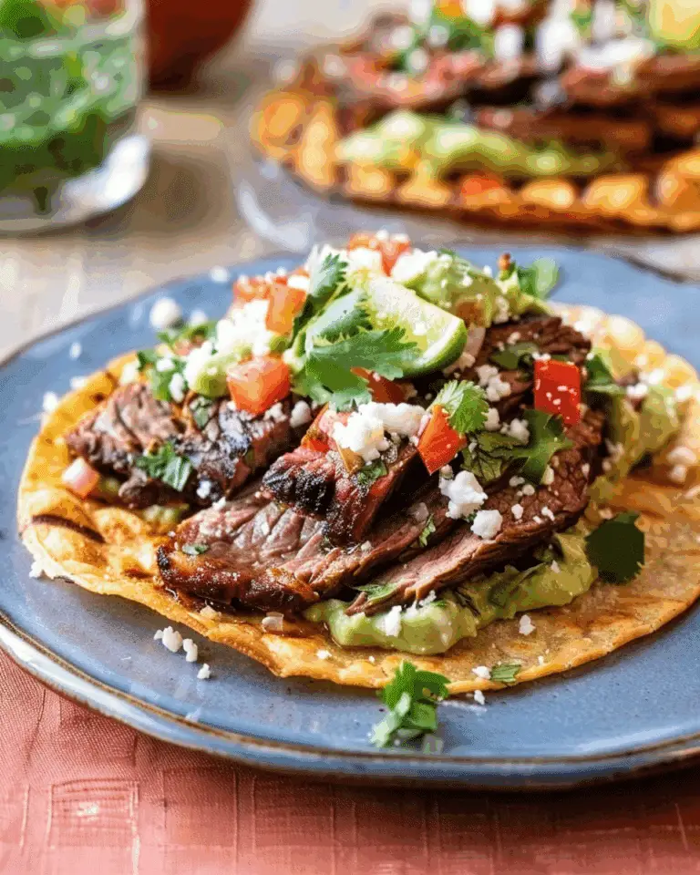 Grilled Beef Tostadas with Carne Asada