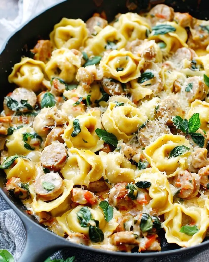 Cheese Tortellini & Sausage Skillet