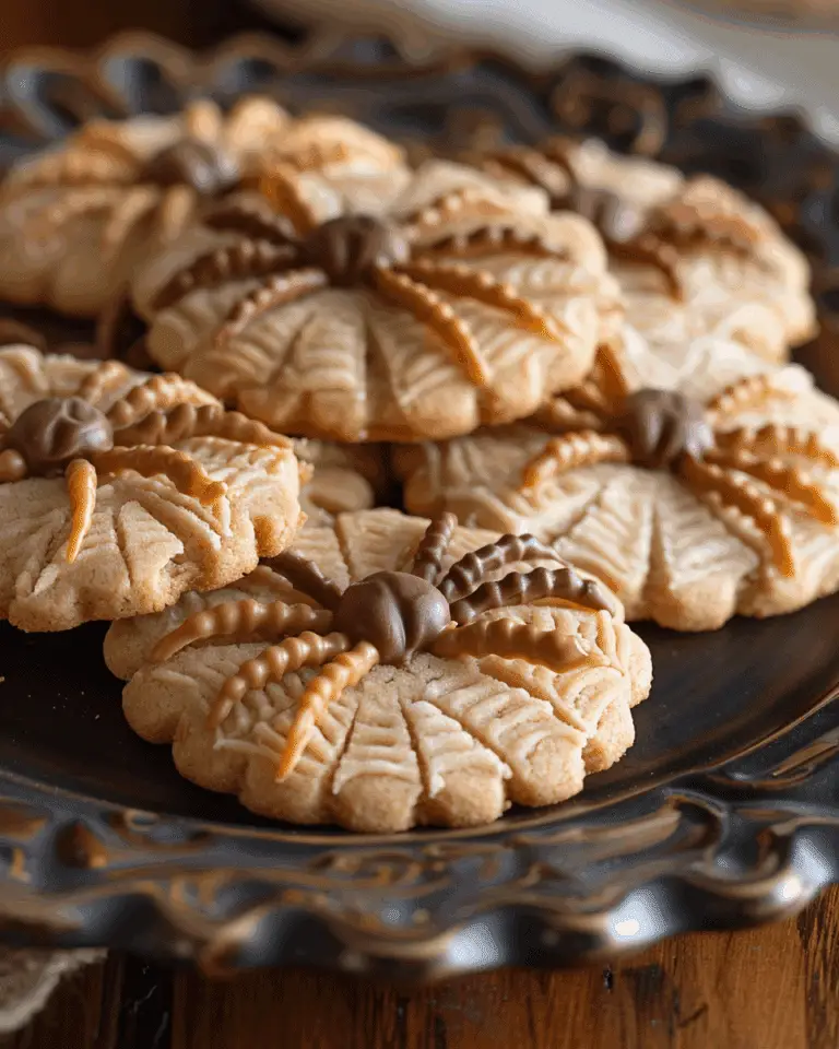 Peanut Butter Spider Cookies