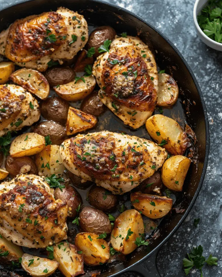 Garlic Parmesan Chicken and Potatoes