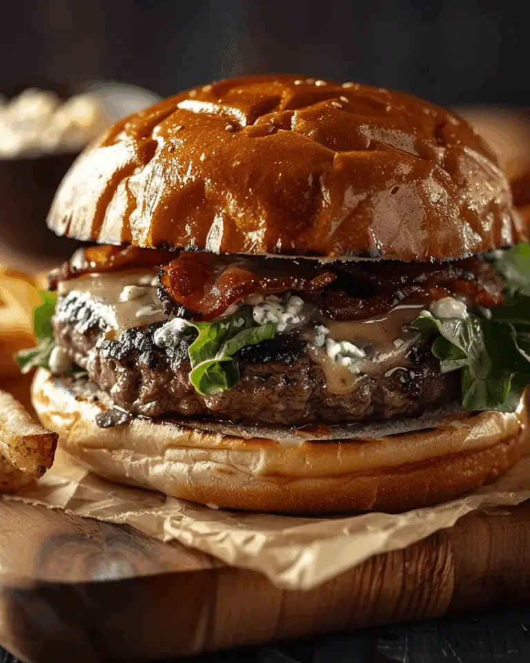 Gorgonzola Stuffed Burgers Recipe