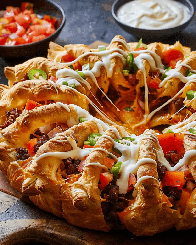 Crescent Roll Taco Spider