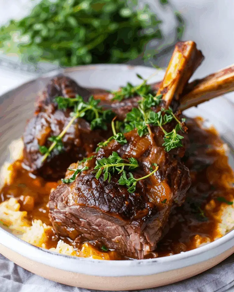 Herb-Infused Slow-Cooked Lamb Shanks