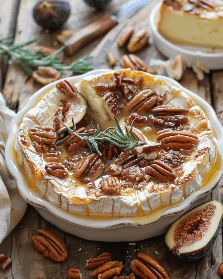 Honeyed Fig and Pecan Baked Brie